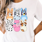 Easter / Blue Dog & Friends Peeps - DTF Transfer