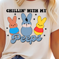Easter / Yellow Bear & Friends (Chillin' with My Peeps) - DTF Transfer