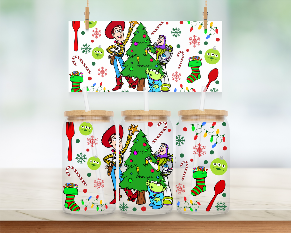 Christmas Toys - 16 oz. UV DTF Cup Wrap