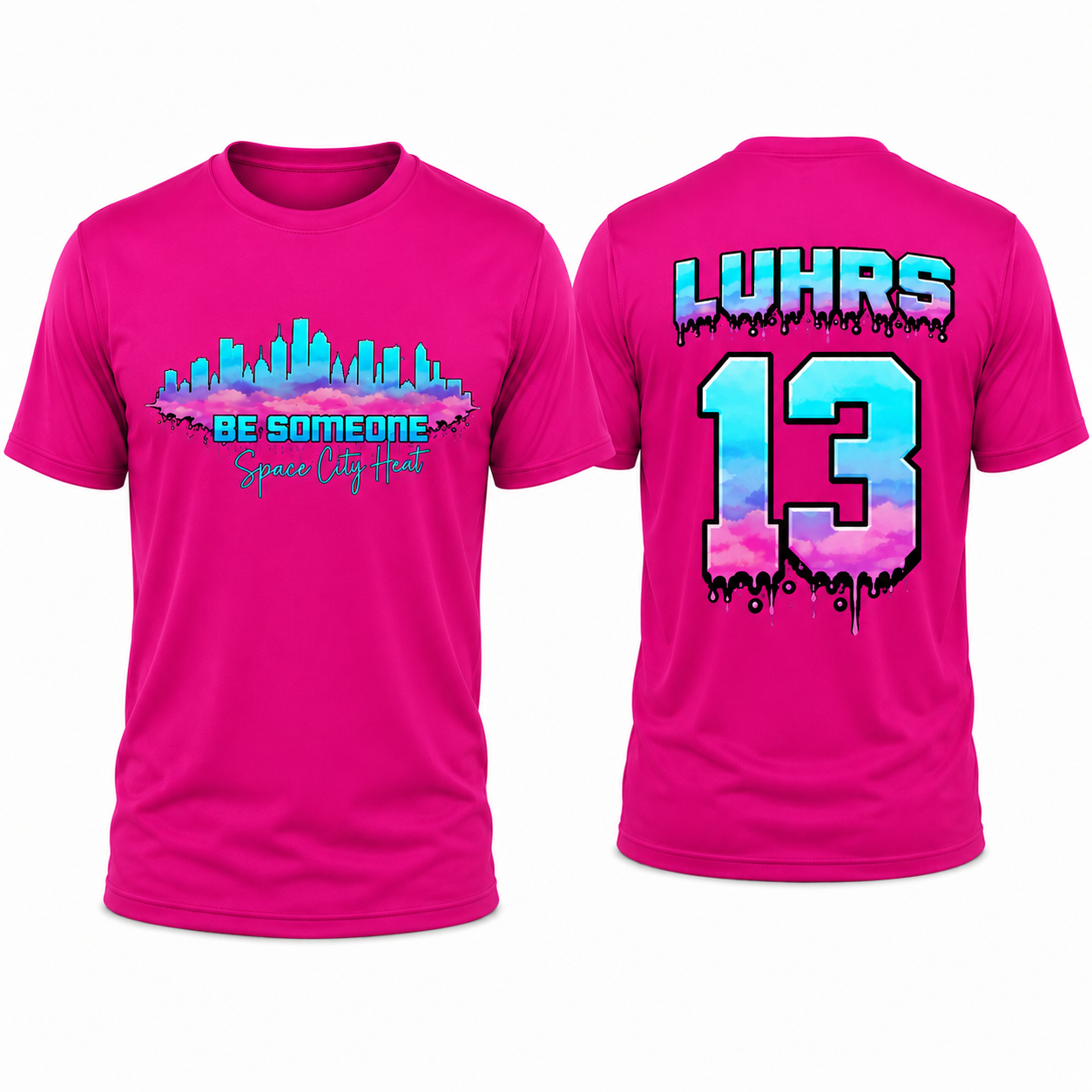 PINK & PURPLE JERSEY - BE SOMEONE *CHOOSE PICK UP AT THE TSHIRT QUEEN*