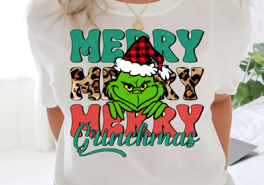 Merry, Merry, Merry Grinchmas - DTF Transfer