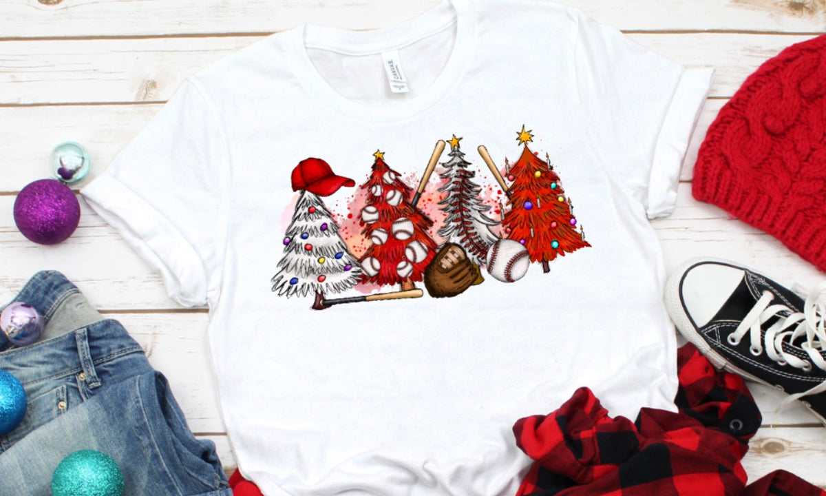 Baseball Christmas Trees - Unisex T-Shirt