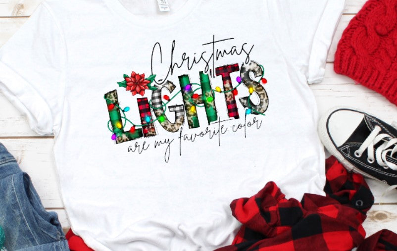 Christmas Lights are My Favorite Color - Unisex T-Shirt