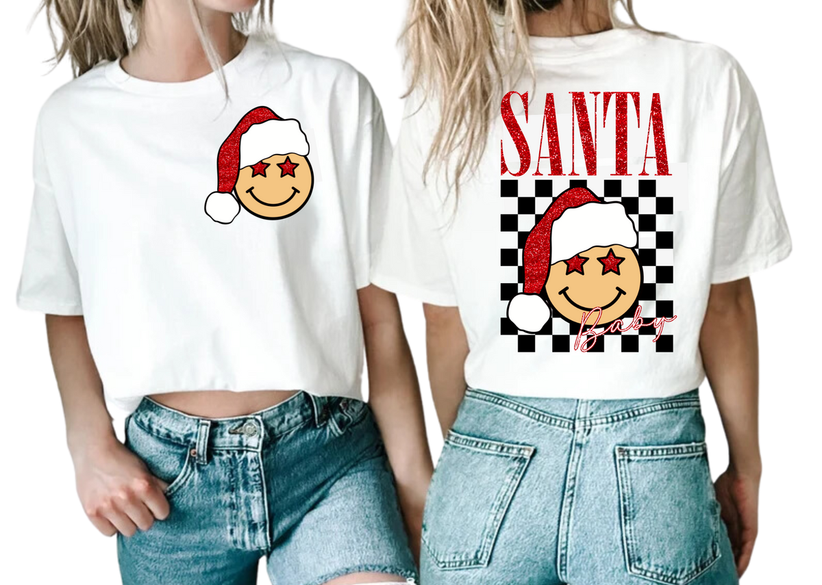 Santa Baby - Back and Pocket - Unisex T-Shirt