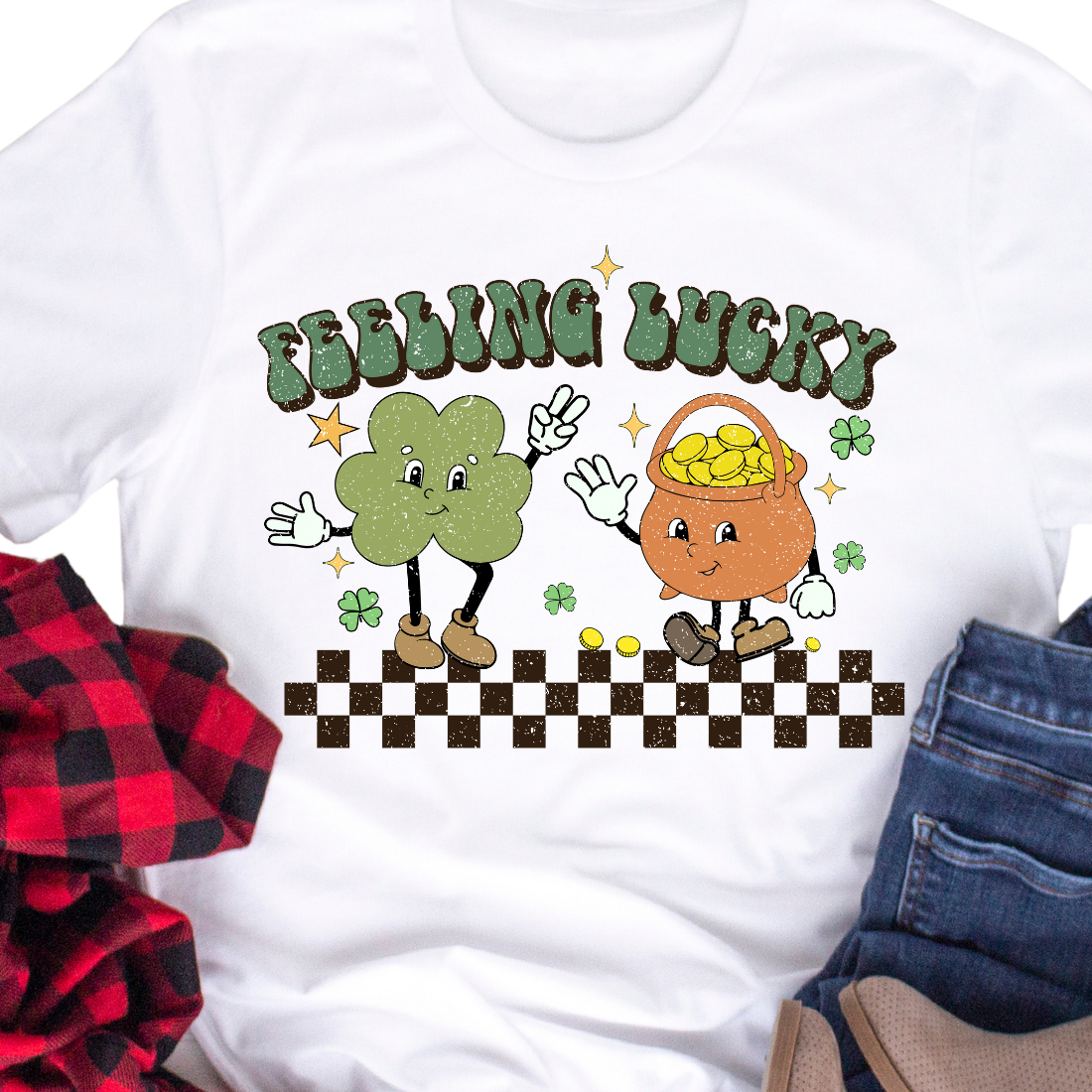 Feeling Lucky / Vintage - Unisex T-Shirt