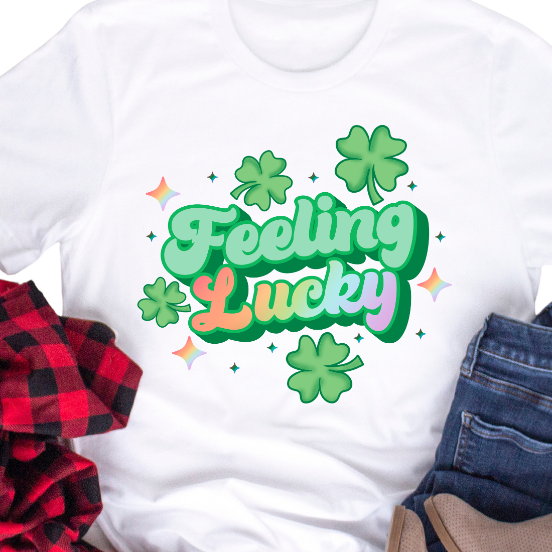 Feeling Lucky / Rainbow - Unisex T-Shirt