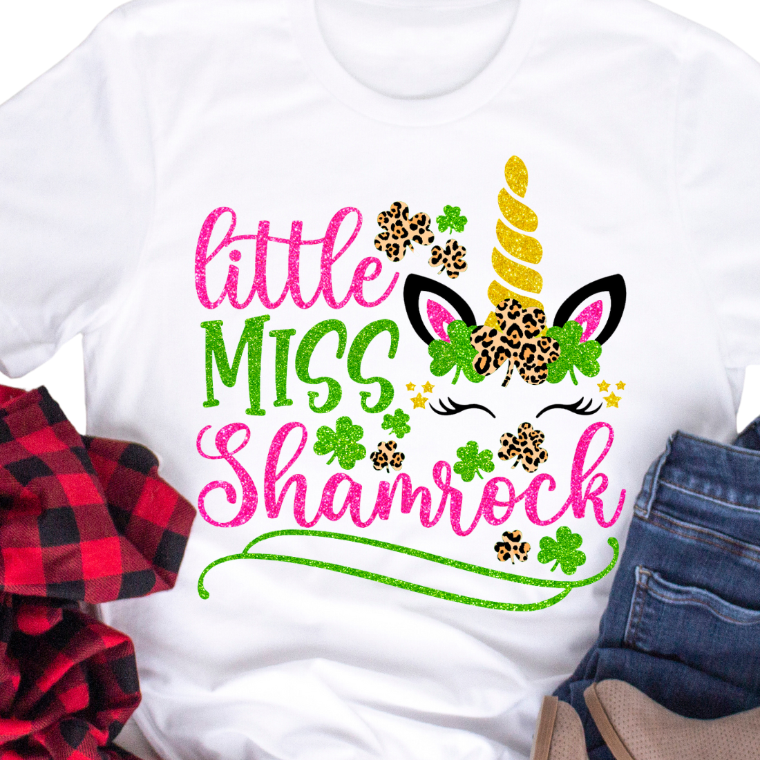 Little Miss Shamrock - DTF Transfer