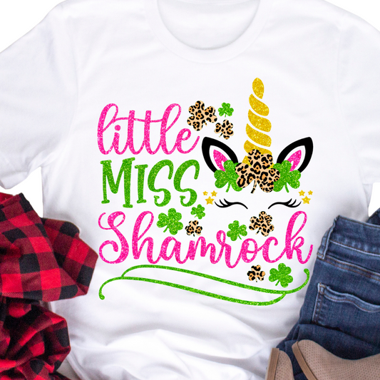 Little Miss Shamrock - DTF Transfer