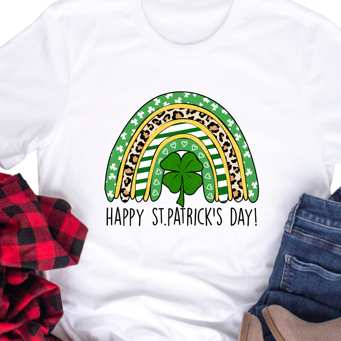 Rainbow / Happy St. Patrick's Day - Unisex T-Shirt