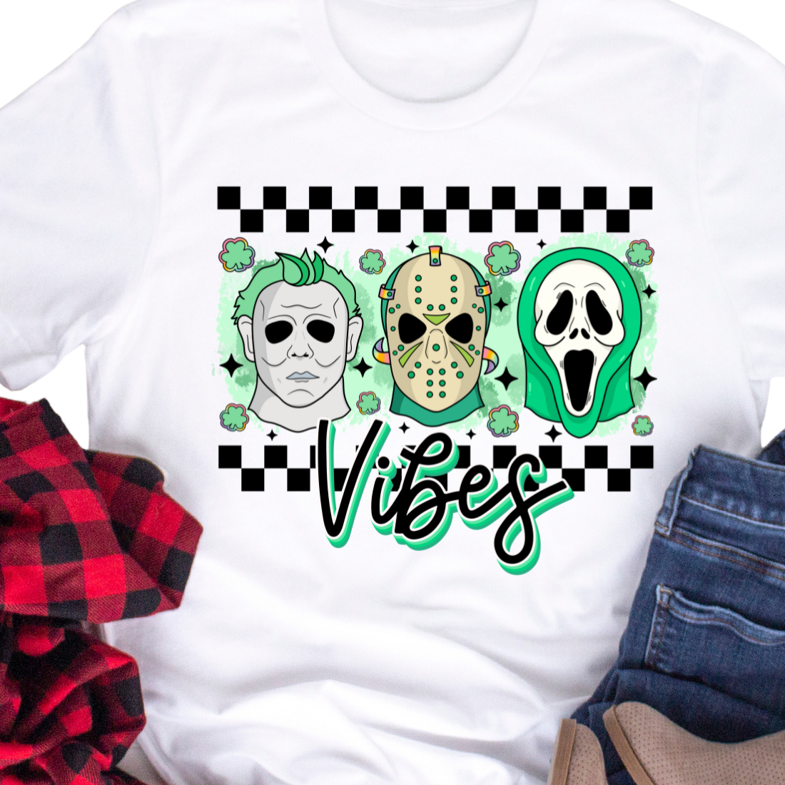 Horror Vibes / St. Patrick's Day - Unisex T-Shirt