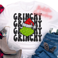 Faux Embroidery & Sequin / Grinchy - DTF Transfer