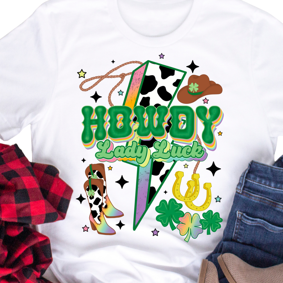 Howdy, Lady Luck - Unisex T-Shirt