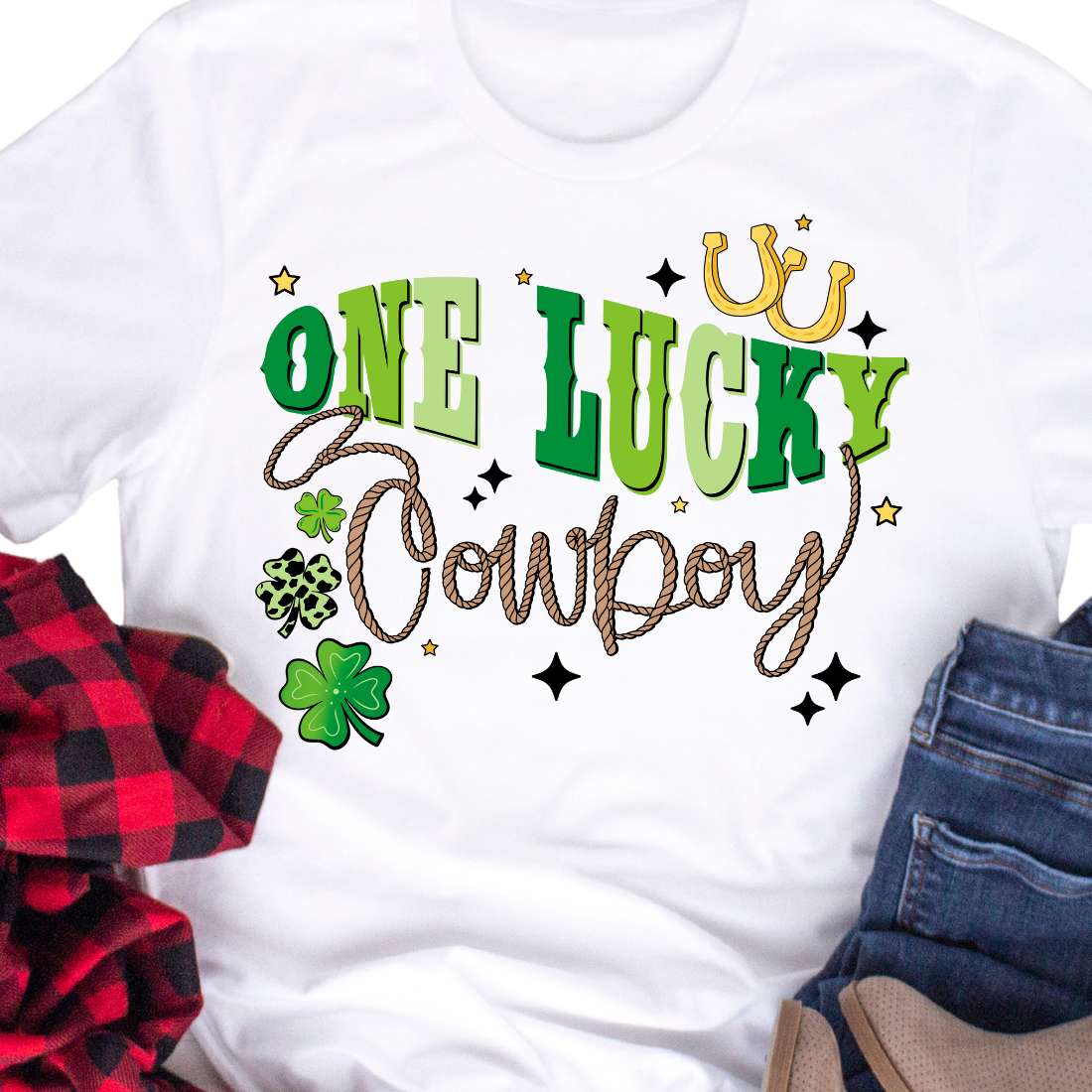 One Lucky Cowboy - Unisex T-Shirt