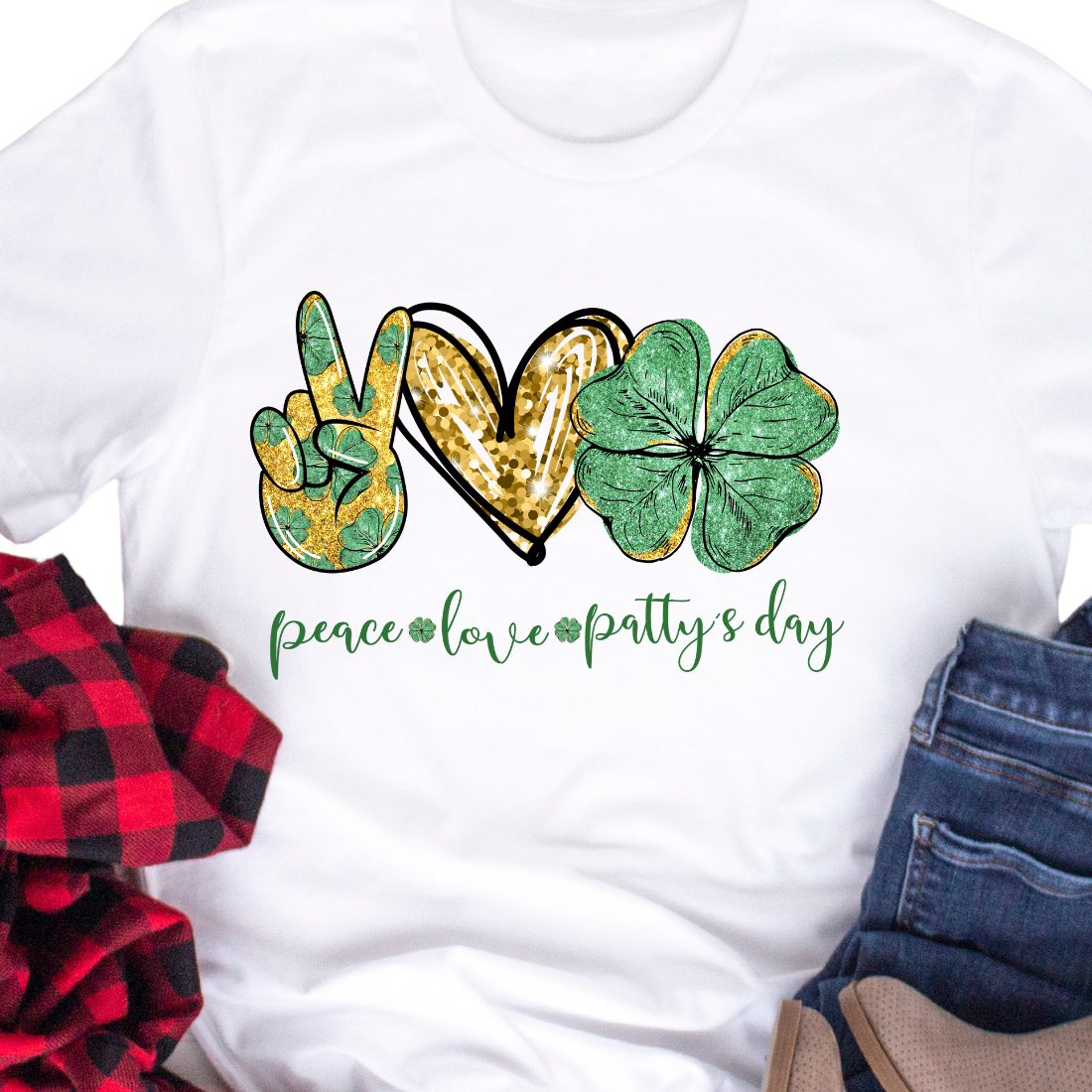 Peace Love Patty's Day - Unisex T-Shirt