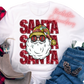 Faux Embroidery & Sequin / Groovy Santa - DTF Transfer