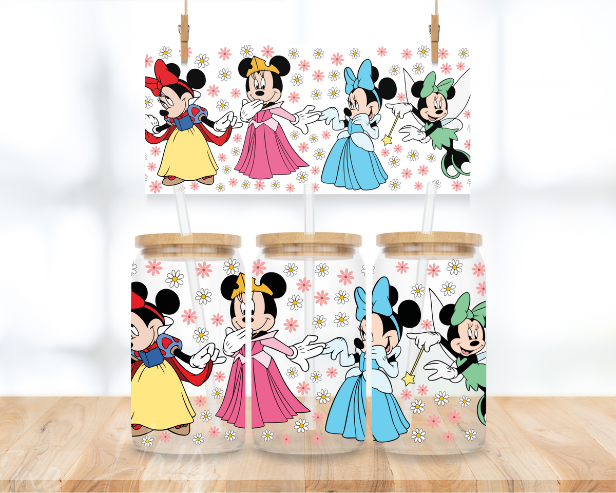 Mouse Princesses - 16 oz. UV DTF Cup Wrap