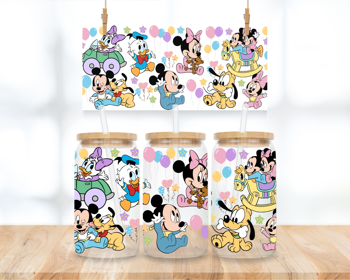 Baby Mouse & Friends  - 16 oz. UV DTF Cup Wrap