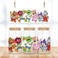 Cartoon Puppets - 16 oz. UV DTF Cup Wrap