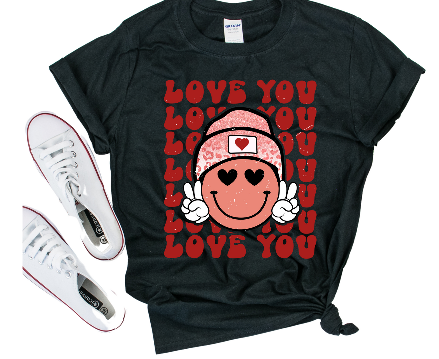 Love You Peace Smiley - Unisex T-Shirt