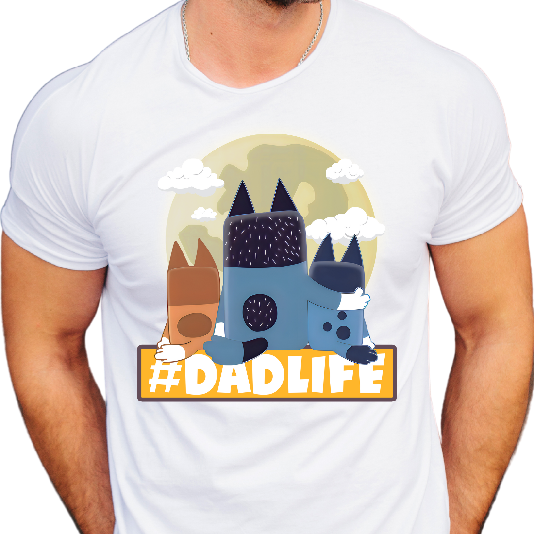 #DadLife / Blue Dog - Unisex T-Shirt