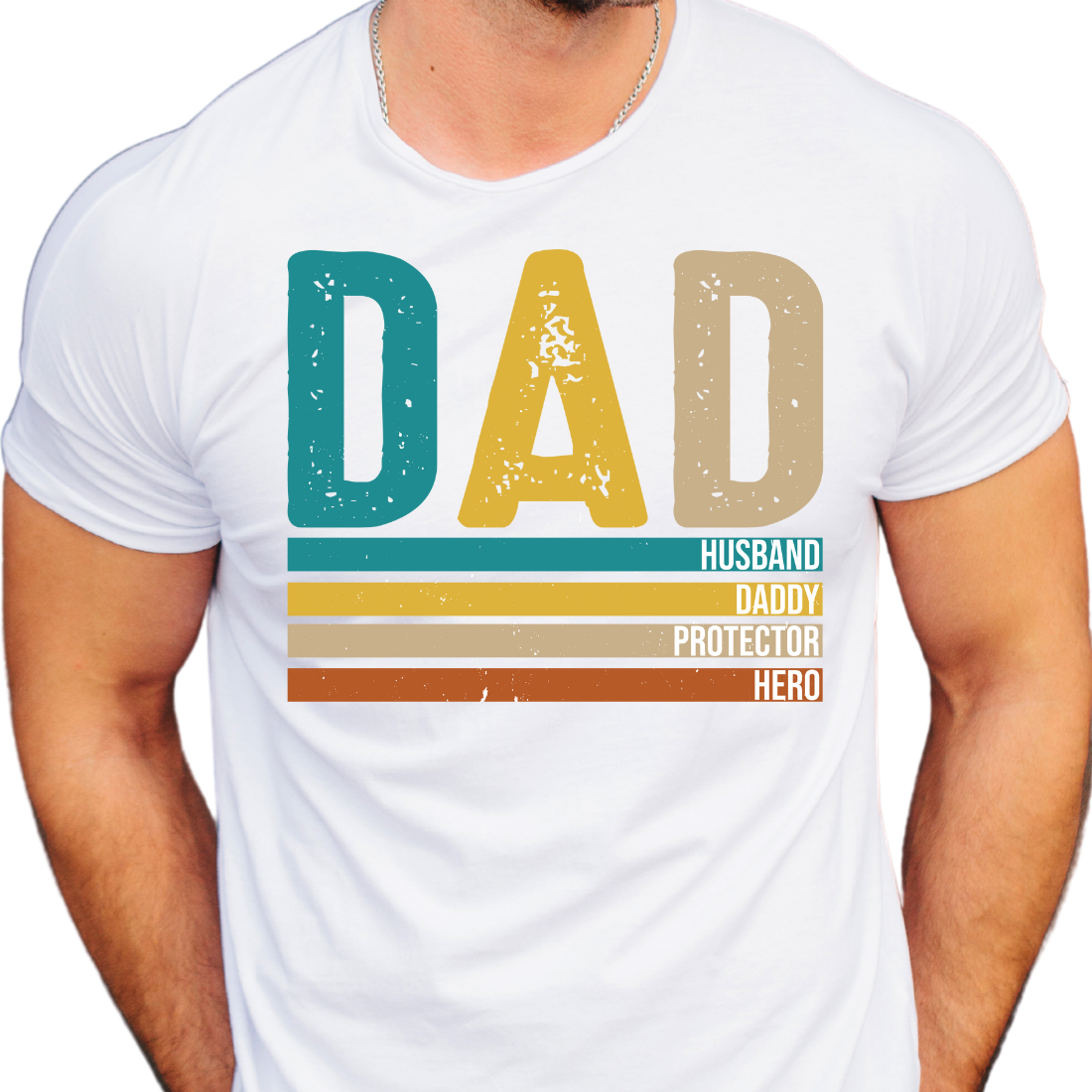 Dad / Husband, Daddy, Protector, Hero - Unisex T-Shirt