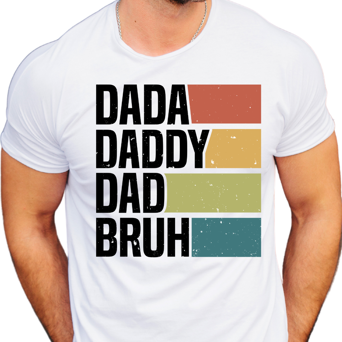 Dada, Daddy, Dad, Bruh / Stripes - Unisex T-Shirt