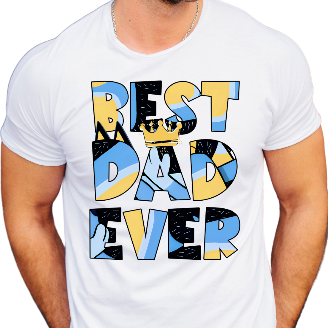 Best Dad Ever / Blue Dog - DTF Transfer