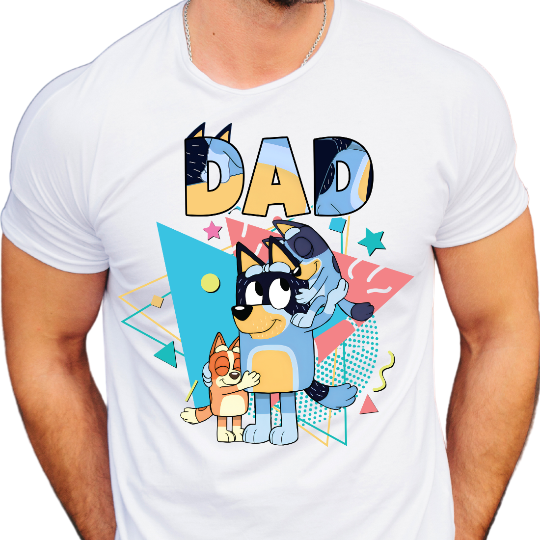 Dad / Blue Dog - Unisex T-Shirt