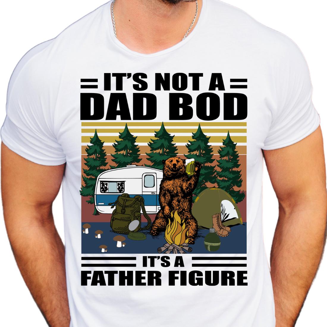 Copy of It's Not a Dad Bod, it's a Father Figure / Bear with Beer - DTF Transfer