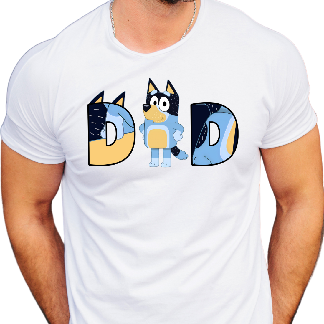 Dad / Blue Dog - Unisex T-Shirt