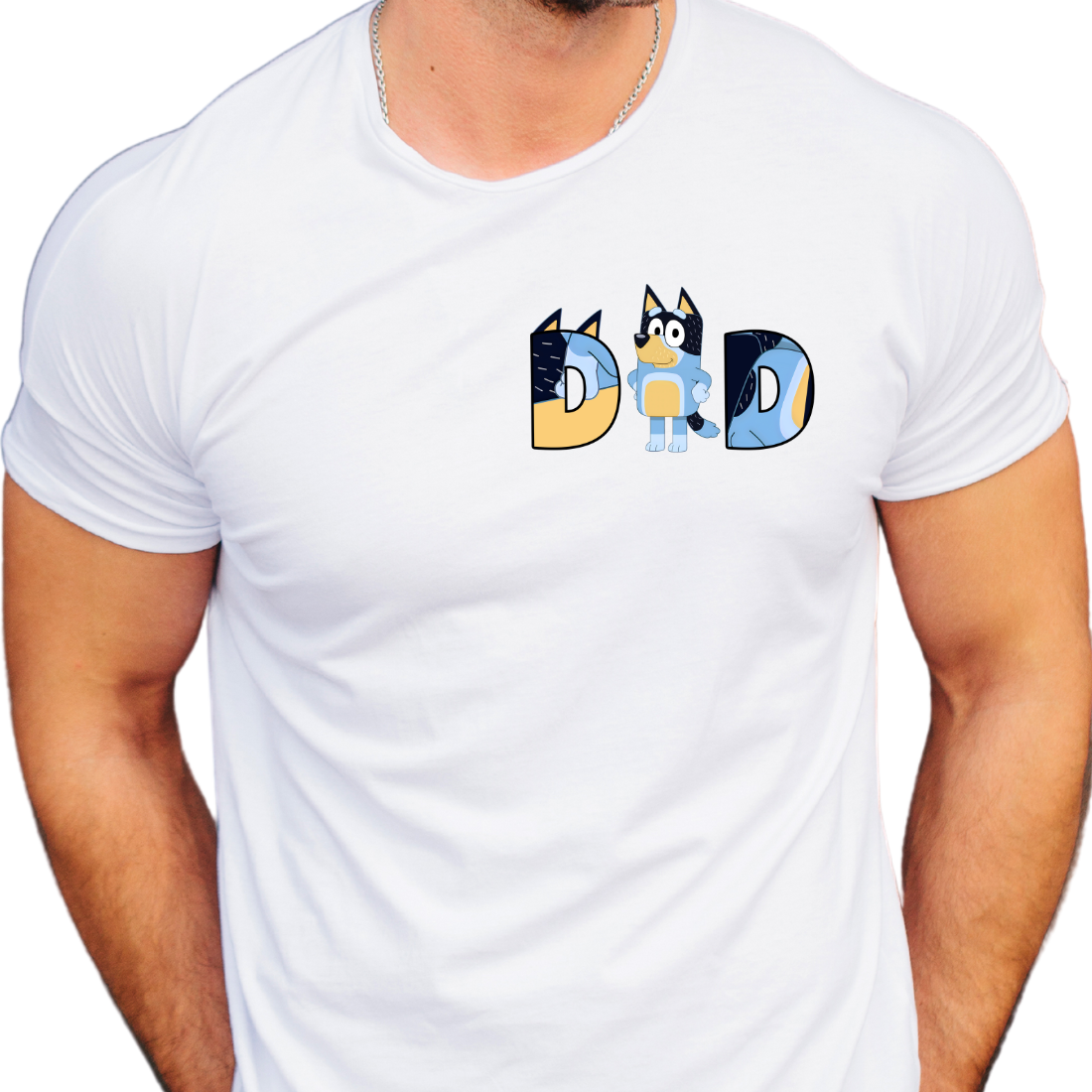 Dad / Blue Dog Pocket - Unisex T-Shirt