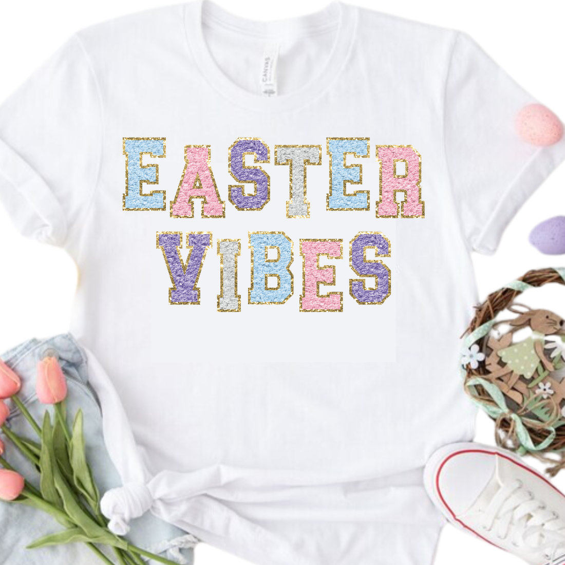 *Faux Chenile* Easter Vibes - Unisex T-Shirt