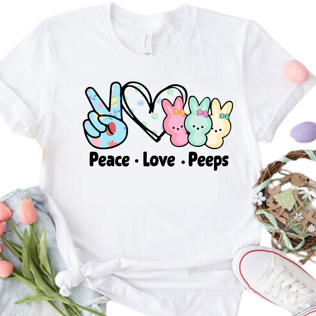 Peace, Love, Peeps - Unisex T-Shirt