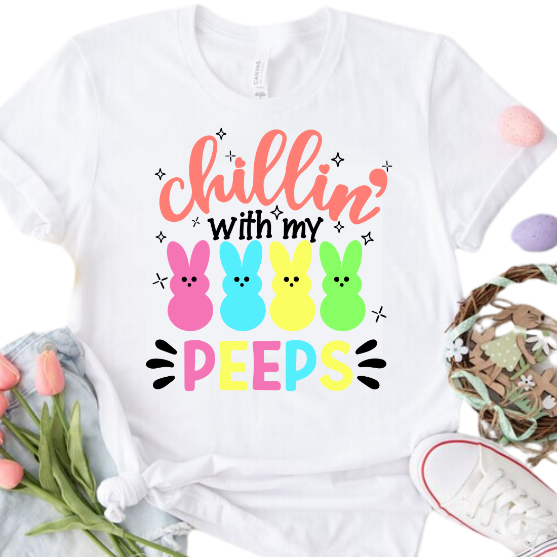 Chillin' With My Peeps - Unisex T-Shirt