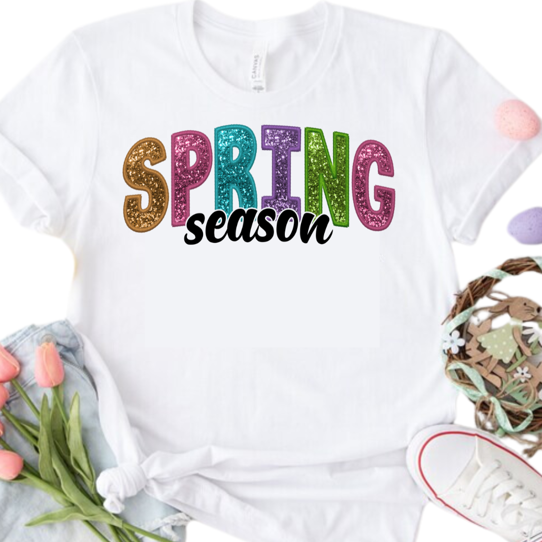 *Faux Embroidery* Spring Season - DTF Transfer