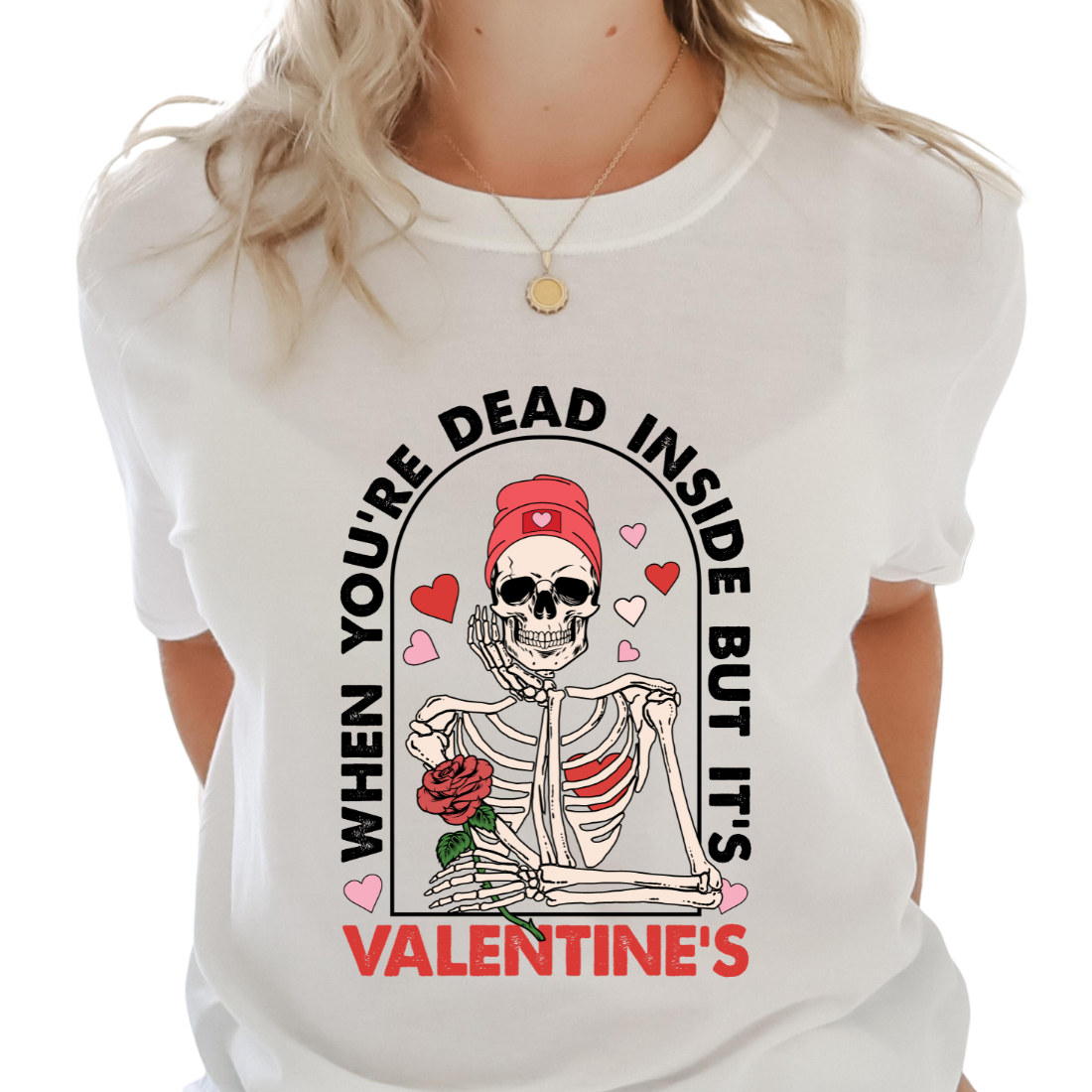 When Your Dead Inside, But It's Valentine's - Unisex T-Shirt