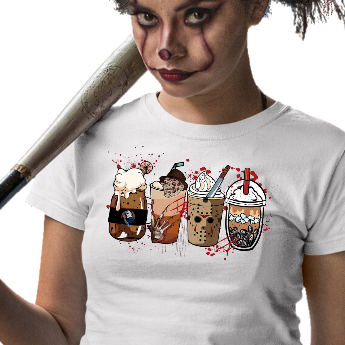 Horror Coffee Cups - Unisex T-Shirt