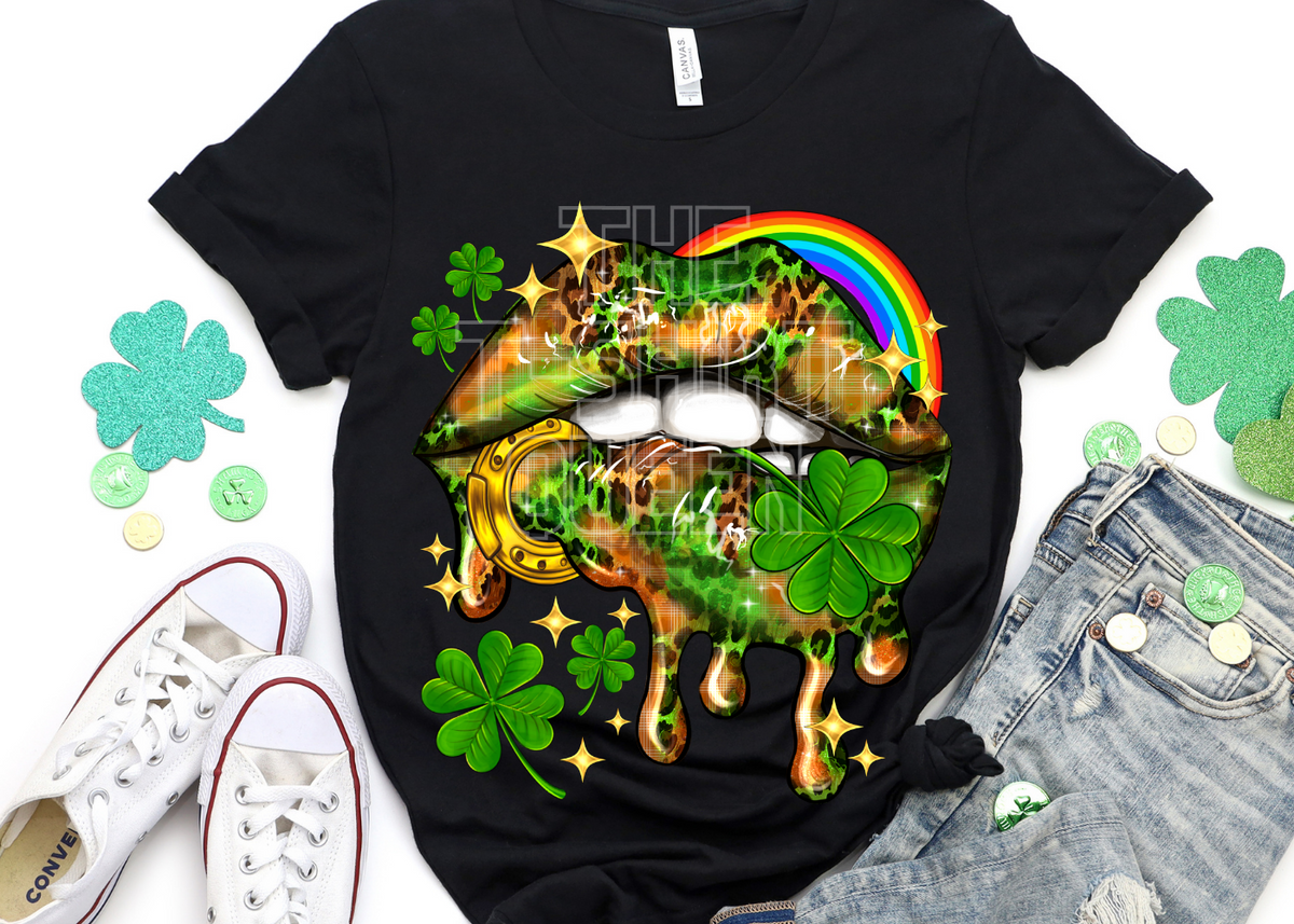 Lucky Lips / St. Patrick's Day - Unisex T-Shirt