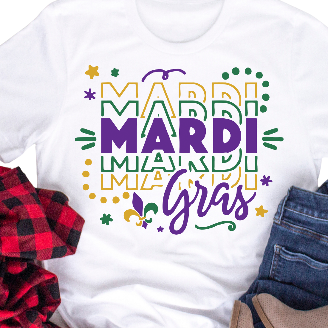 Mardi Gras Shadows - Unisex T-Shirt