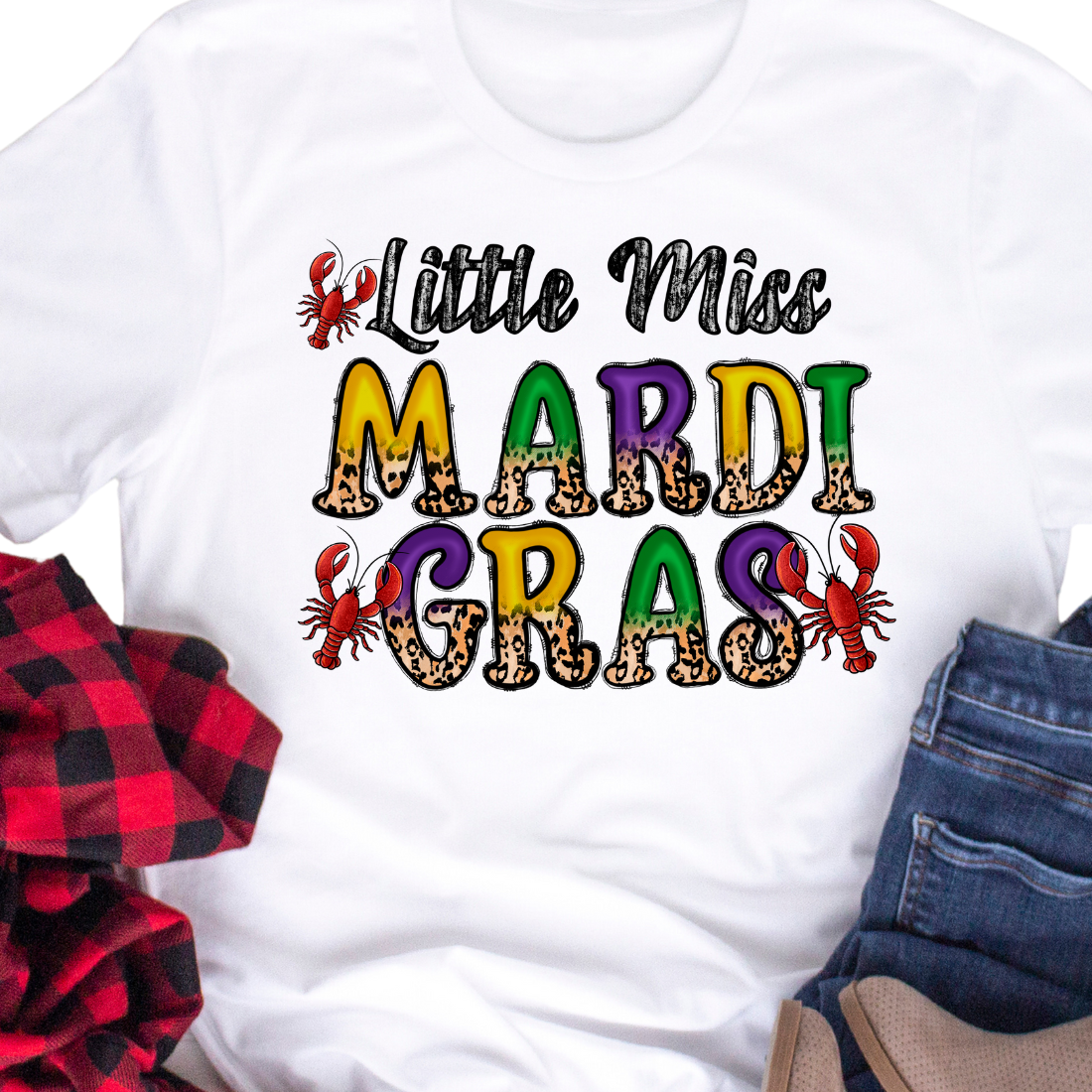 Little Miss Mardi Gras - Unisex T-Shirt