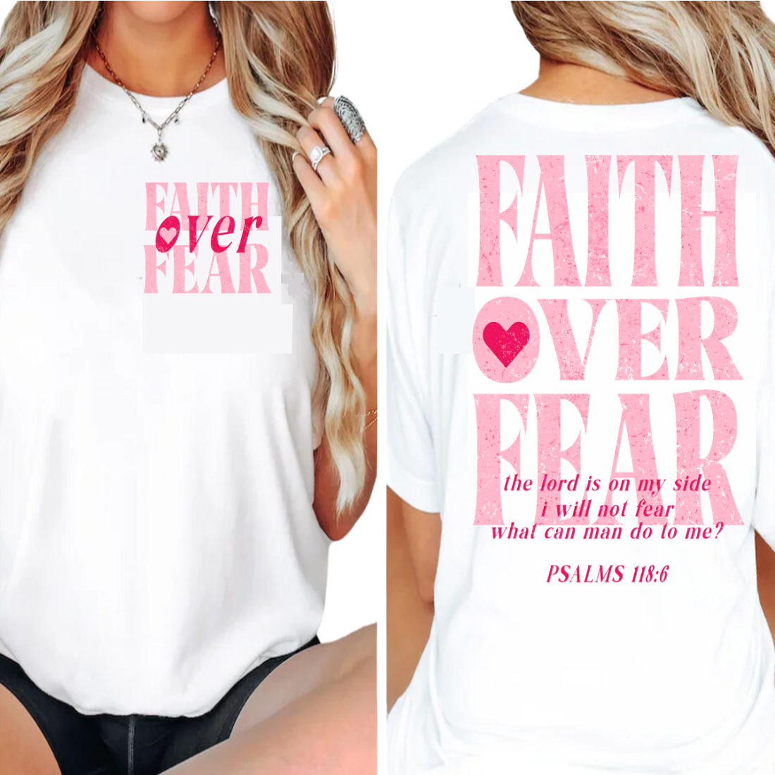 Faith Over Fear - DTF Transfer