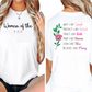 Women Of The Bible - Back and Pocket - Unisex T-Shirt