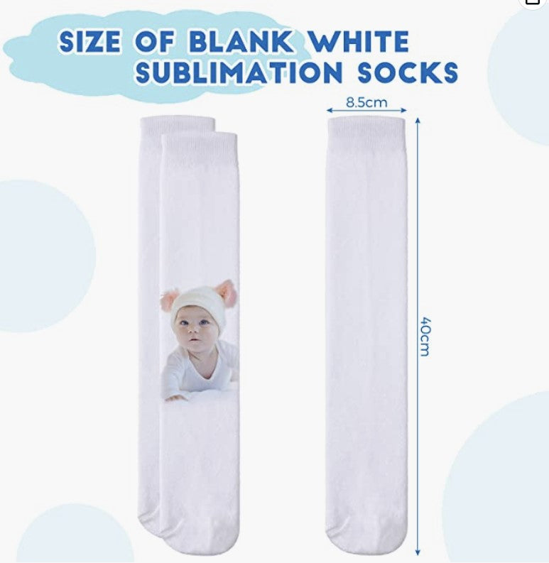 Sublimation Knee High Socks - 1 Pair