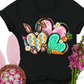 Easter Patterned Hearts With Bunny Ears - Unisex T-Shirt