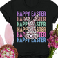 Happy Easter / Leopard Print Bunny - Unisex T-Shirt