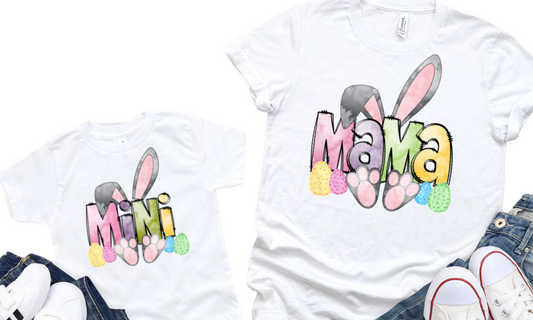 Mama & Mini Bunny / TWO SHIRTS - Unisex T-Shirt Combo