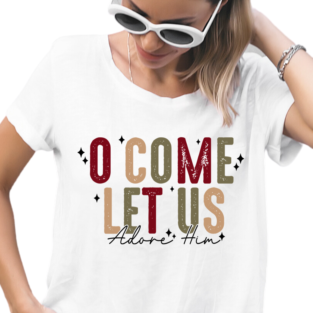 O Come Let Us Adore Him - DTF Transfer