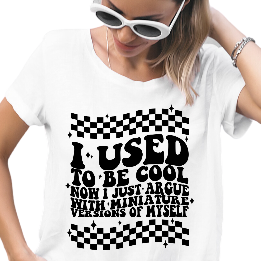 I Used To Be Cool Now I Just Argue With Miniature Version Of Myself - Unisex T-Shirt