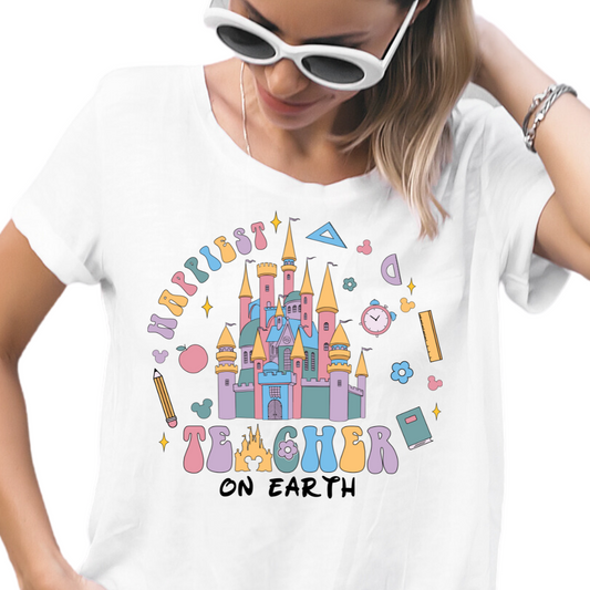 Happiest Teacher On Earth - Unisex T-Shirt