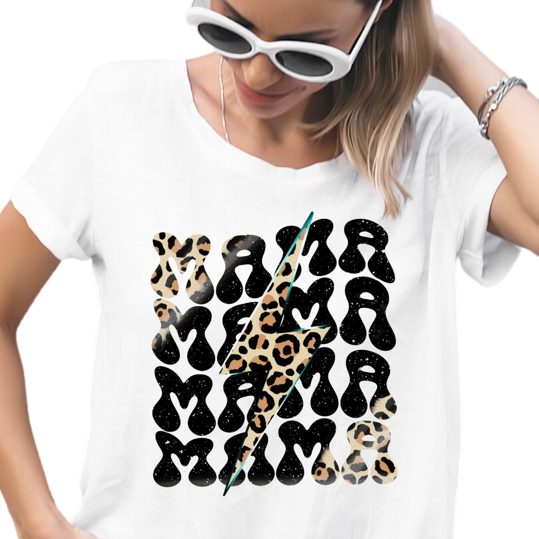 Mama / Cheetah Lightning - Unisex T-Shirt